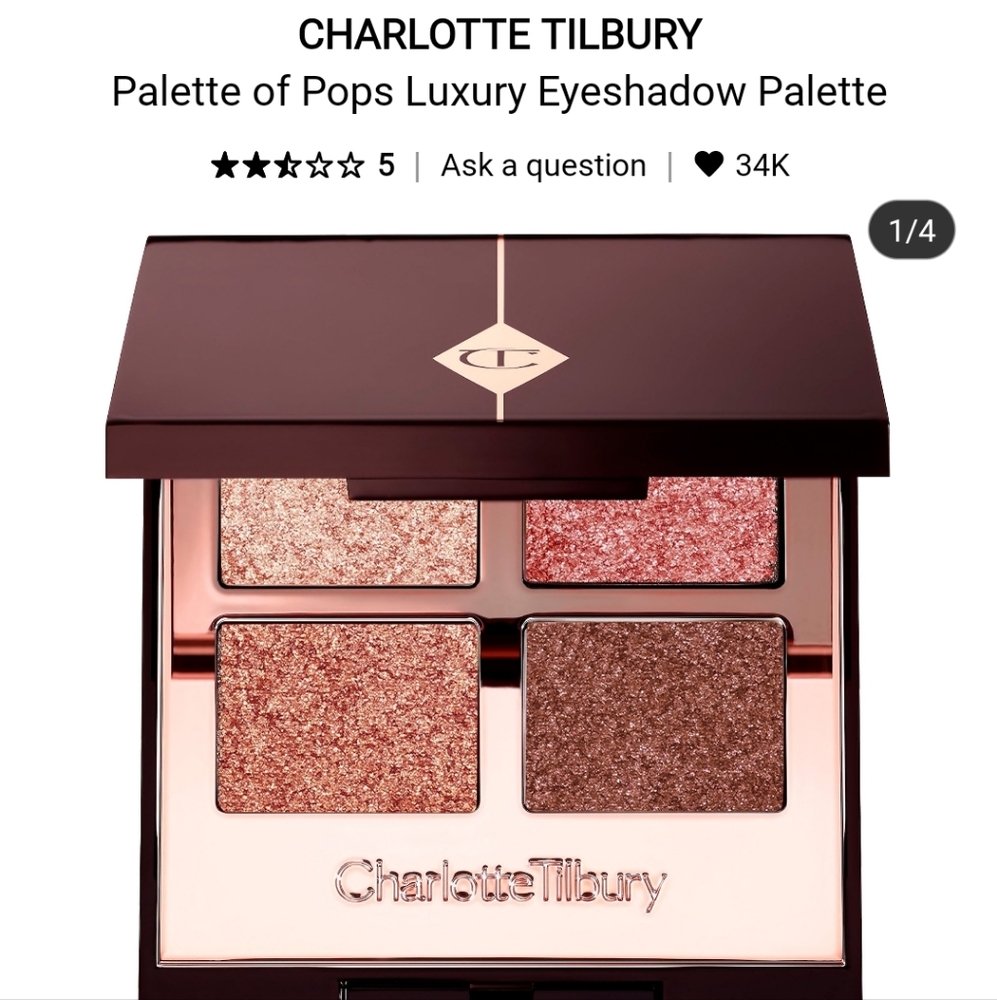 💕CHARLOTTE TILBURY PILLOWTALK PALETTE OF POPS💕